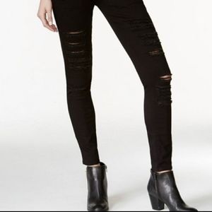 Lucky brand brooke distressed black jeans